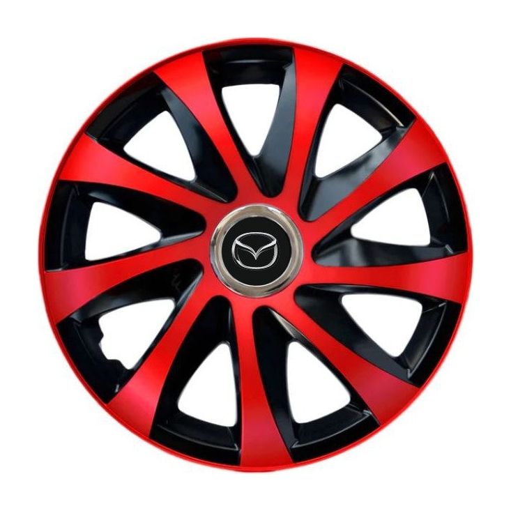 4 darabos Drift extra piros R14 dísztárcsa készlet Mazda modellekhez