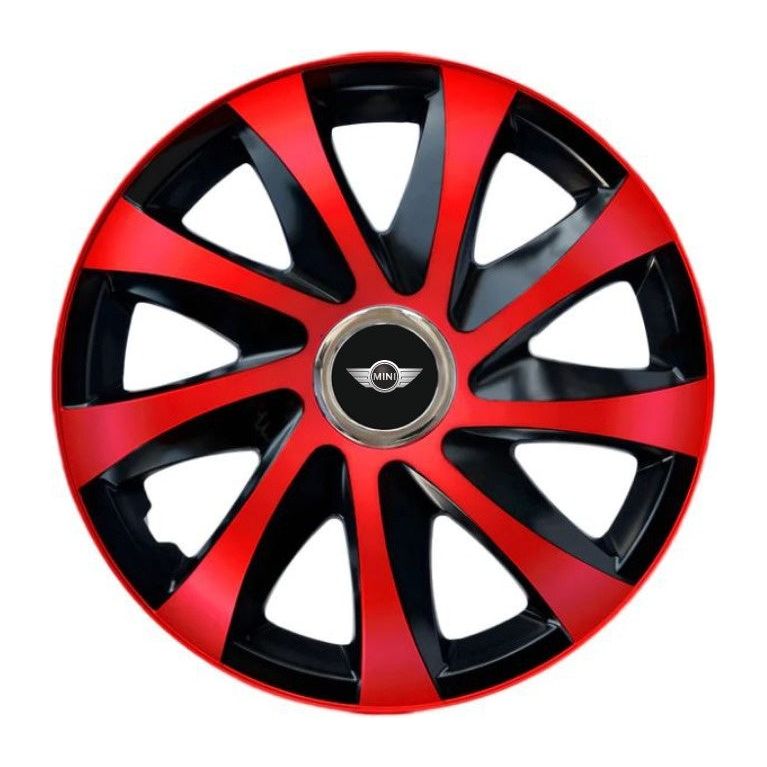 4 darabos Drift extra piros R14 dísztárcsa készlet Mini Cooper sorozathoz