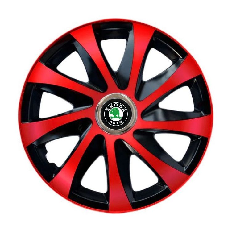Set 4 capace roti Drift extra red R14 Pentru gama Skoda