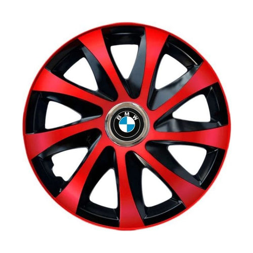 Set 4 capace roti Drift extra red R15 pentru gama BMW