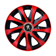 Set 4 capace roti Drift extra red R15 pentru gama Peugeot