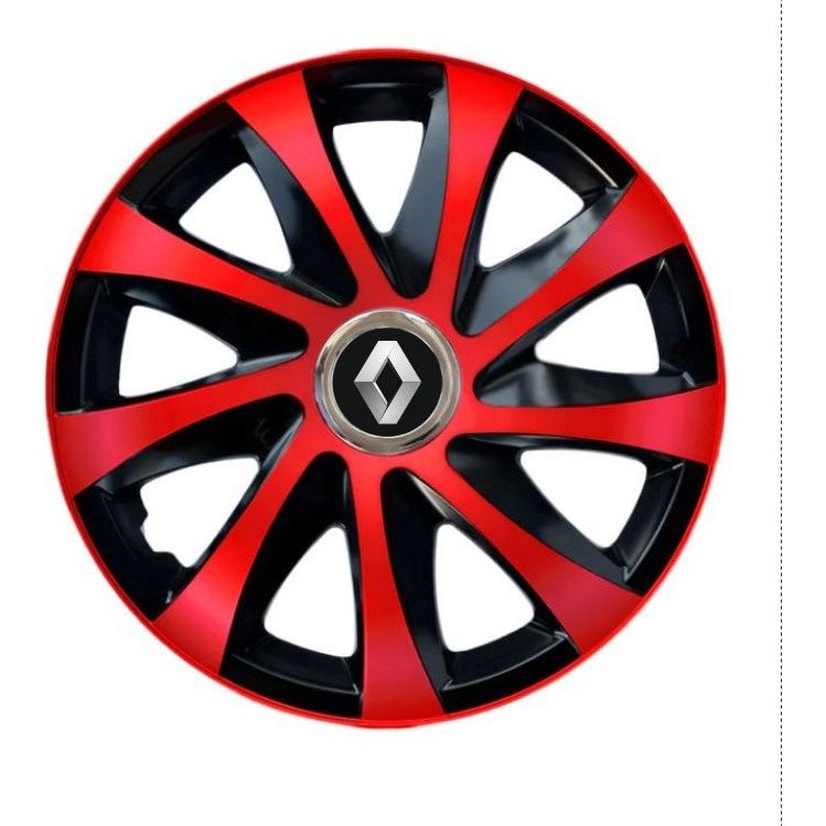 4 darabos Drift extra piros R15 dísztárcsa készlet Renault modellekhez
