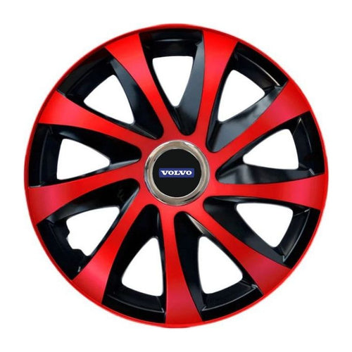 4 darabos Drift extra piros R15 dísztárcsa készlet Volvo modellekhez