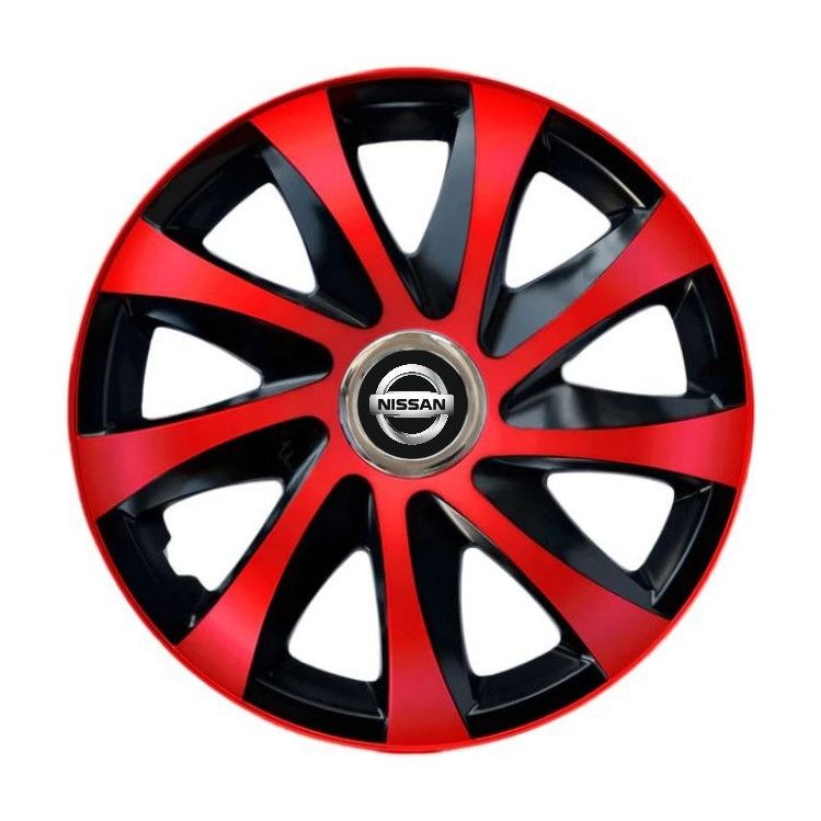 Set 4 capace roti Drift extra red R16 pentru gama Nissan