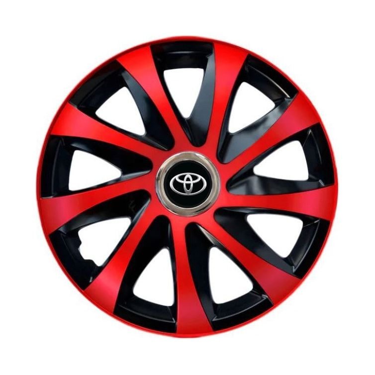 4 darabos Drift extra piros R16 dísztárcsa Toyota modellekhez