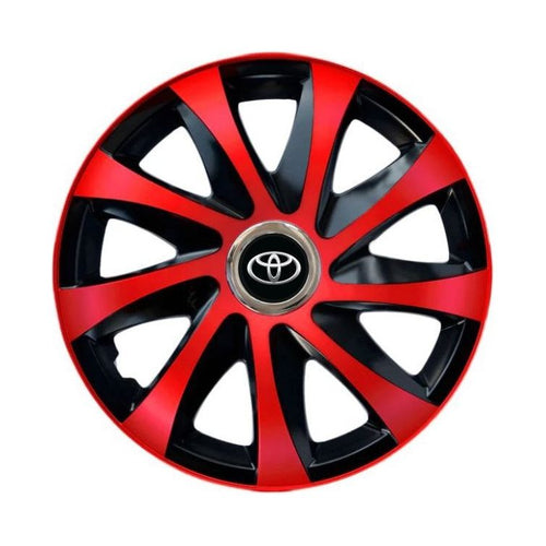 Set 4 capace roti Drift extra red R16 pentru gama Toyota