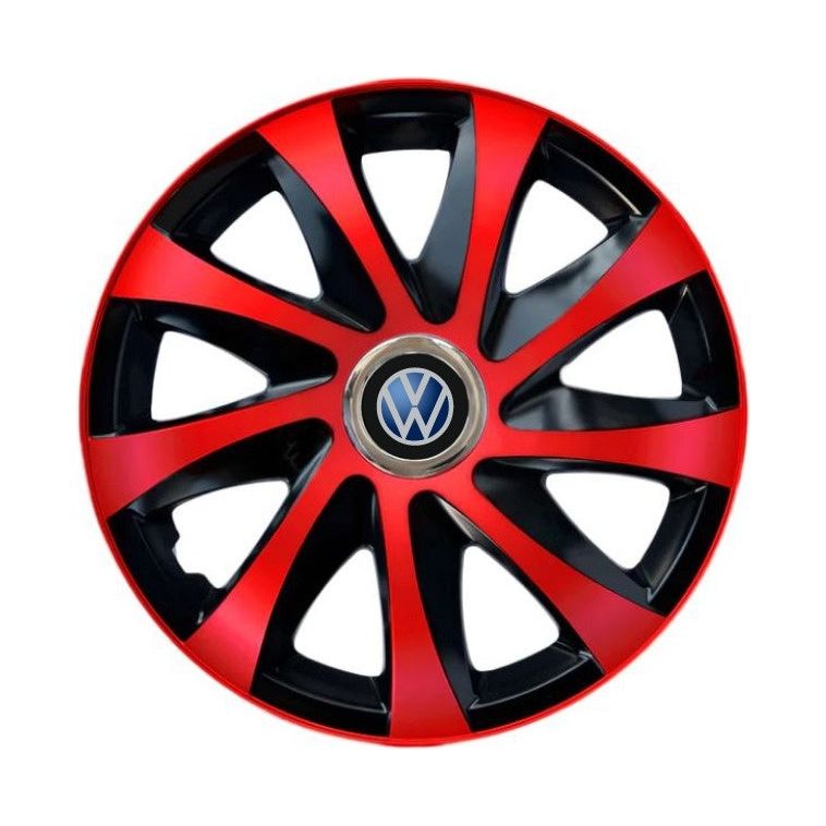 Set 4 capace roti Drift extra red R16 pentru gama VW
