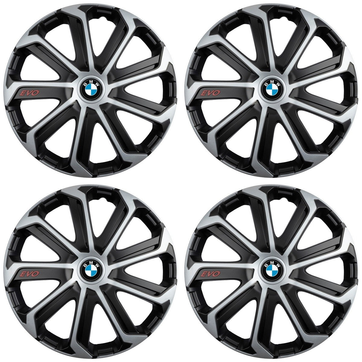 Set 4 Capace Roti Evo Gri-Negru R14, Pentru BMW