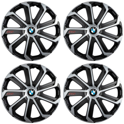 Set 4 Capace Roti Evo Gri-Negru R14, Pentru BMW