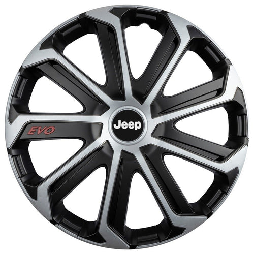 Set 4 Capace Roti Evo Gri-Negru R14, Pentru JEEP