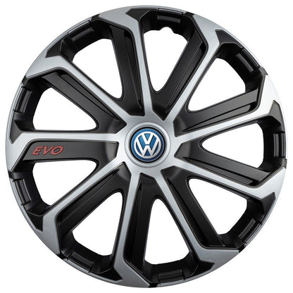 4 db-os Evo kerekek szürke-fekete R14-es szettje, Volkswagenhez