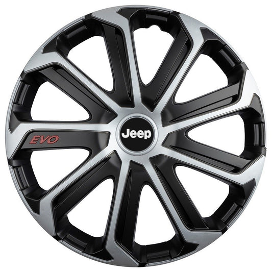 Комплект 4 таса Evo сиво-черни R15, за JEEP