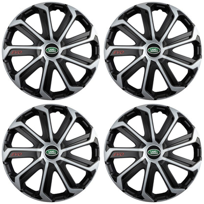 Set 4 Capace Roti Evo Gri-Negru R15, pentru LAND ROVER