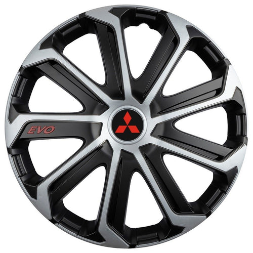 Комплект 4 таса Evo сиво-черни R15, за MITSUBISHI