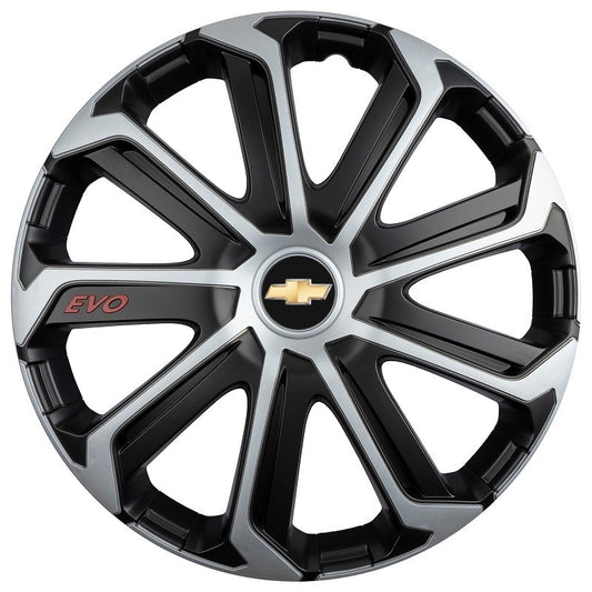 Set 4 Capace Roti Evo Gri-Negru R16, pentru CHEVROLET