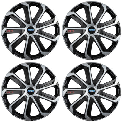 Set 4 Capace Roti Evo Gri-Negru R16, pentru FORD