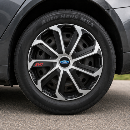 Set 4 Capace Roti Evo Gri-Negru R16, pentru FORD