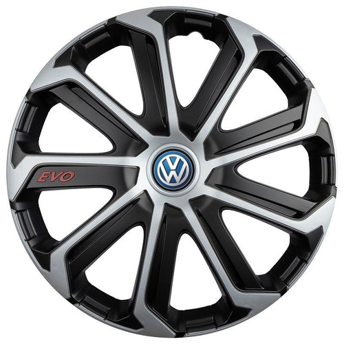Set 4 Capace Roti Evo Gri-Negru R16, pentru Volkswagen, R16