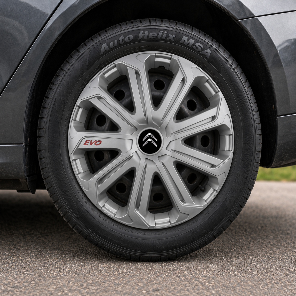 Set 4 Capace Roti Evo Gri R14, Pentru Citroen