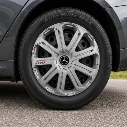 Set 4 Capace Roti Evo Gri R14, Pentru Mercedes