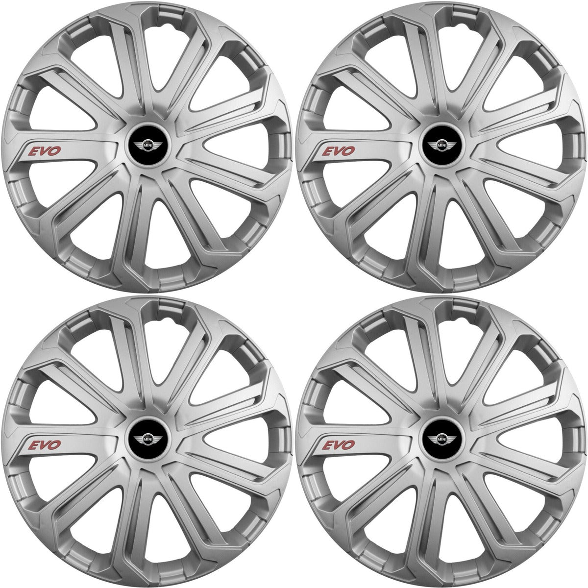 Set 4 Capace Roti Evo Gri R14, Pentru Mini
