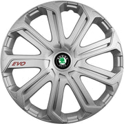 Set 4 Capace Roti Evo Gri R14, Pentru Skoda
