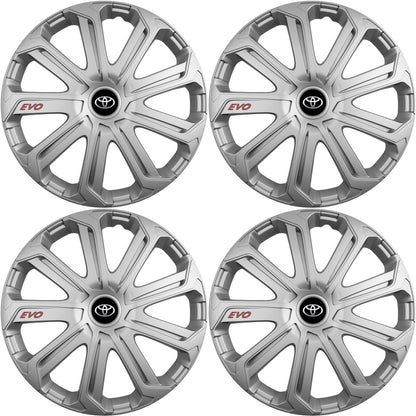 Set 4 Capace Roti Evo Gri R14, Pentru Toyota