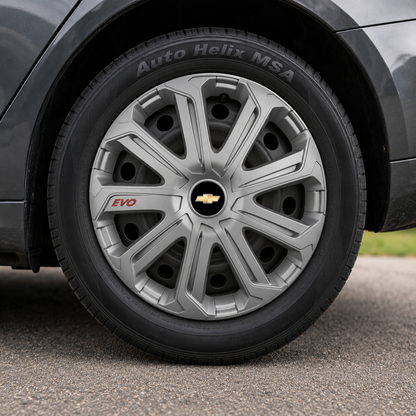 Set 4 Capace Roti Evo Gri R15, Pentru Chevrolet