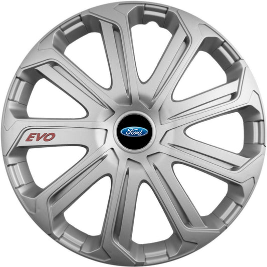 Set 4 Capace Roti Evo Gri R15, Pentru Ford
