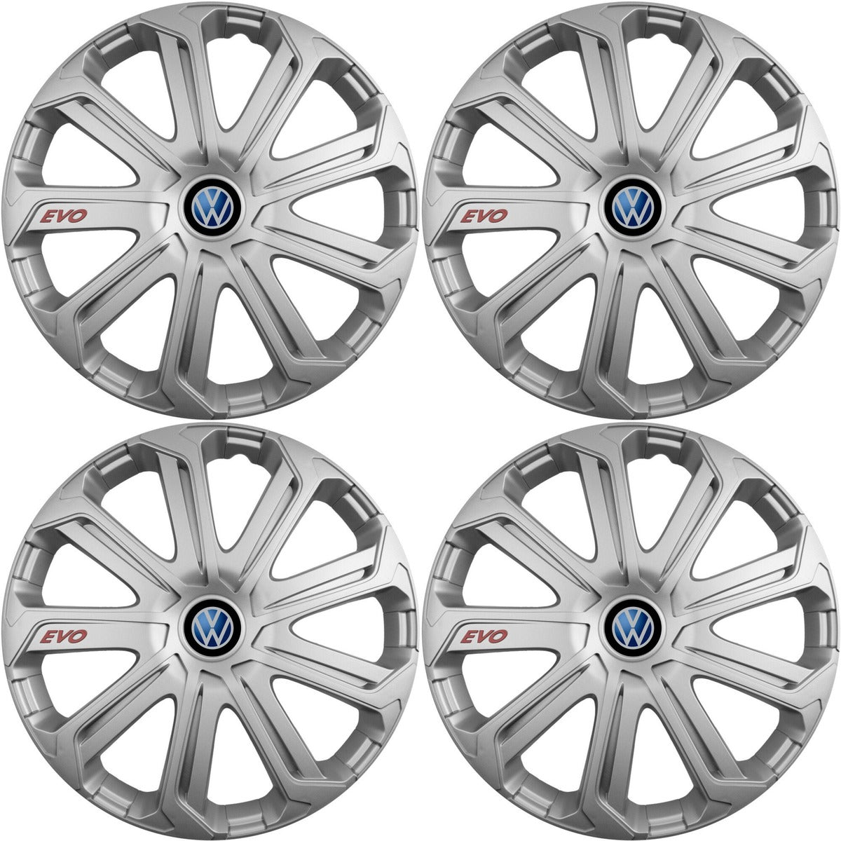 Set 4 Capace Roti Evo Gri R15, Pentru Volkswagen