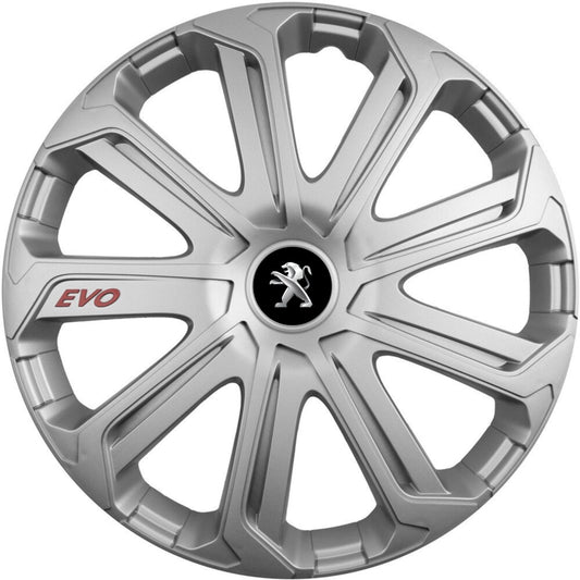 Set 4 Capace Roti Evo Gri R16, Pentru Peugeot