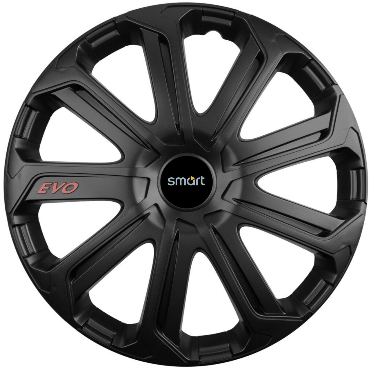 Set 4 Capace Roti Evo Negru R14, Pentru Smart