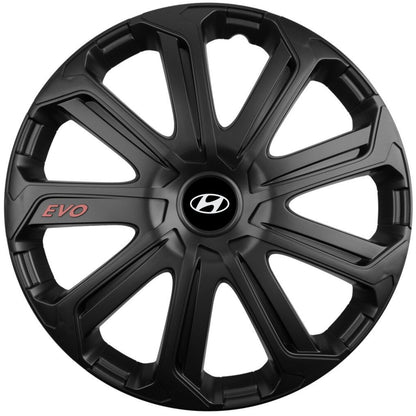 Set 4 Capace Roti Evo Negru R16, Pentru Hyundai