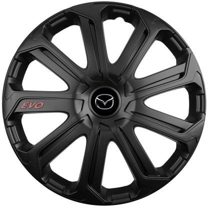 Set 4 Capace Roti Evo Negru R16, Pentru Mazda