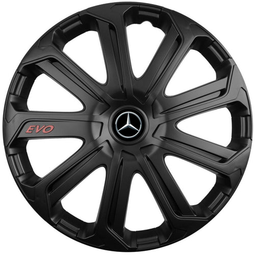 Set 4 Capace Roti Evo Negru R16, Pentru Mercedes