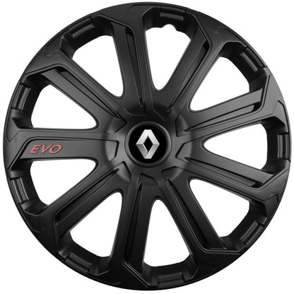 Комплект 4 таса Evo черни R16, за Renault