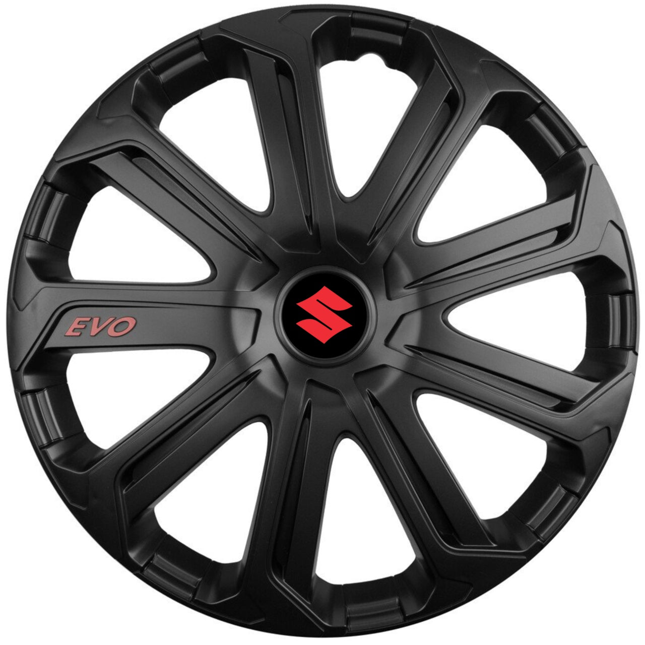 Set 4 Capace Roti Evo Negru R16, Pentru Suzuki