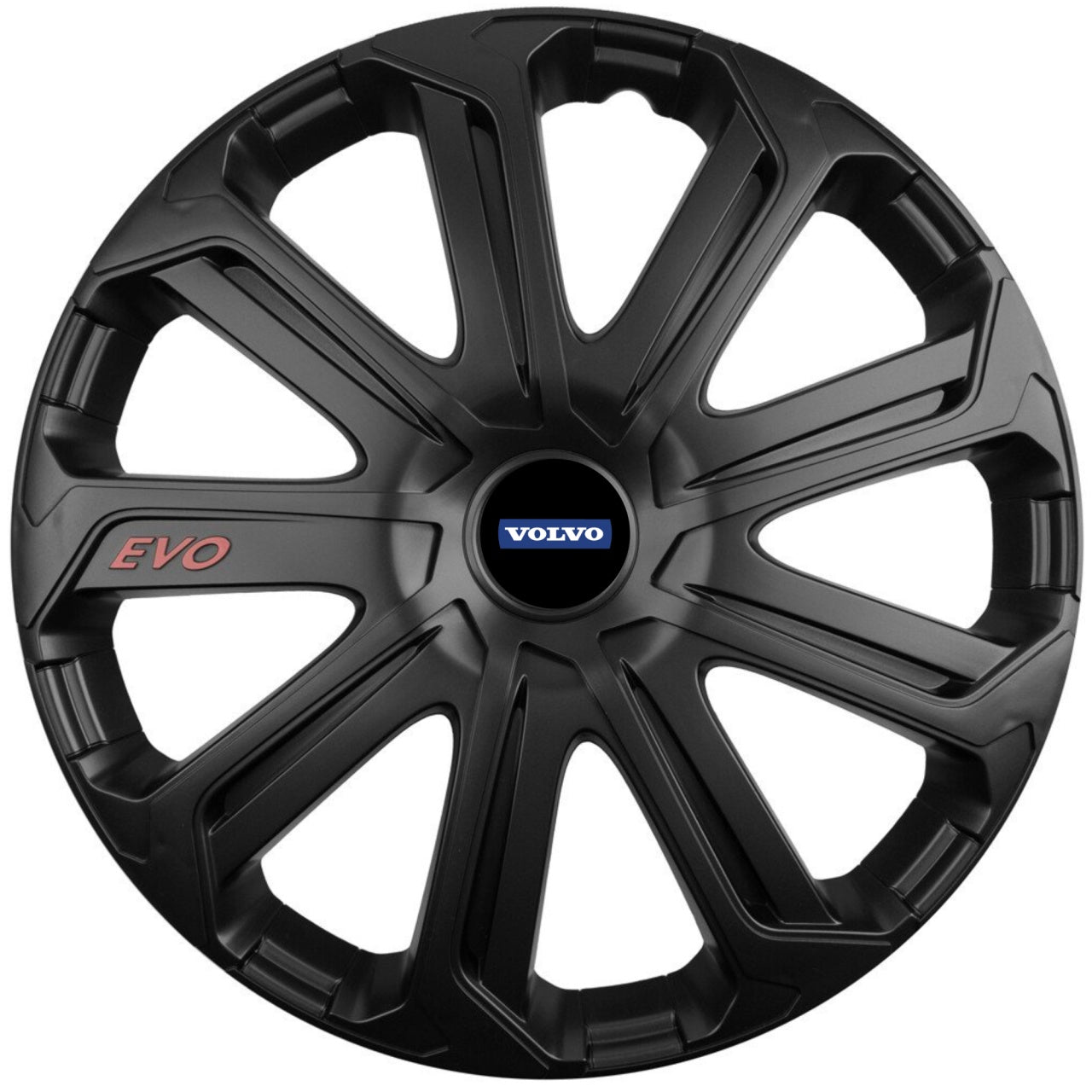 Set 4 Capace Roti Evo Negru R16, Pentru Volvo