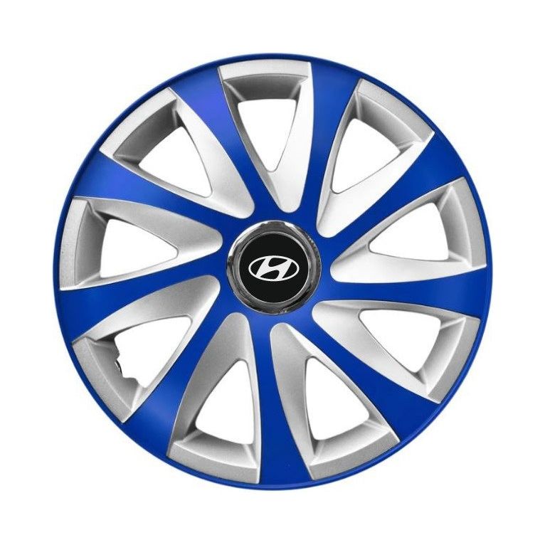 4 db-os dísztárcsa szett Extra drift kék R15 Hyundai-kompatibilis