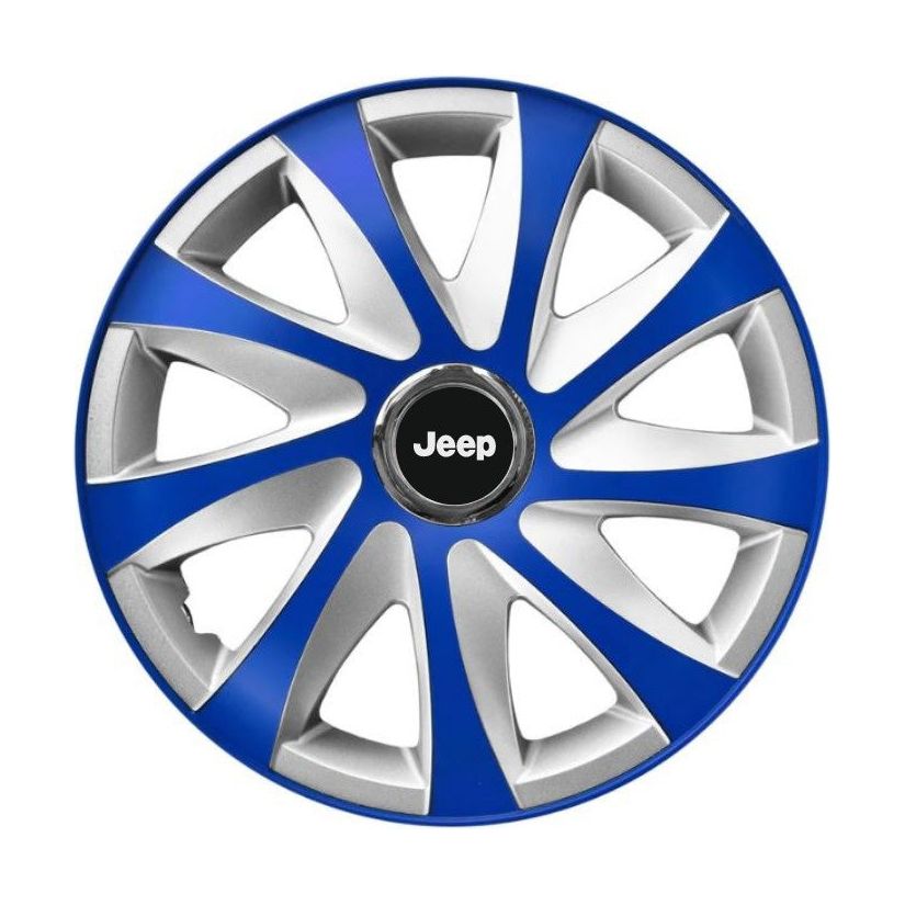 4 db-os Extra drift kék R15 dísztárcsa szett Jeep kompatibilis