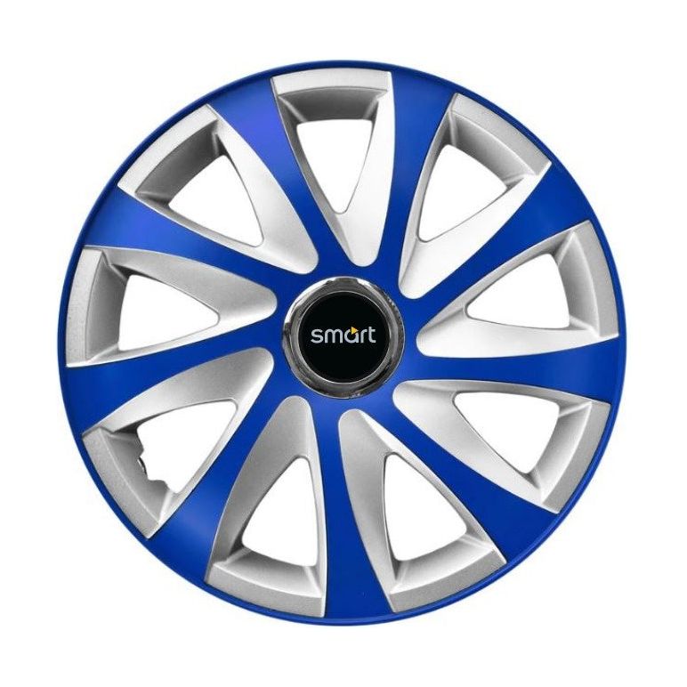 4 db-os Extra drift kék R15 Smart kompatibilis felni dísztárcsa szett