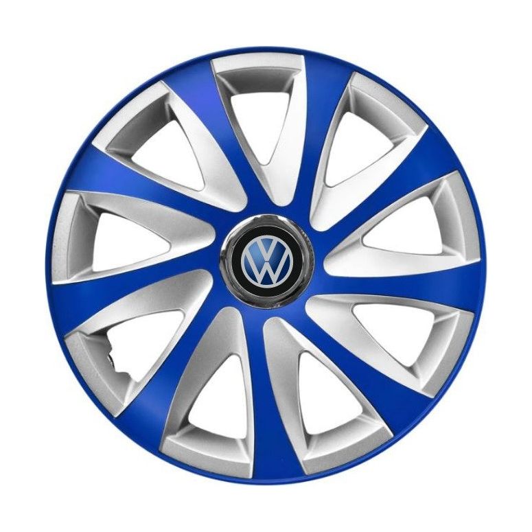 4 db-os dísztárcsa szett Extra drift kék R15 Volkswagen-kompatibilis