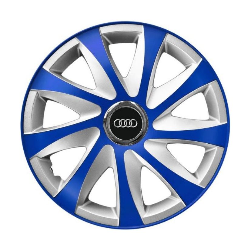 4 db-os dísztárcsa szett Extra drift kék R16 Audi kompatibilis