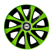 Set 4 capace roti Extra drift green R13 Compatibil Cu Fiat