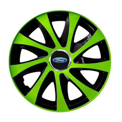 Set 4 capace roti Extra drift green R13 Compatibil Cu Ford