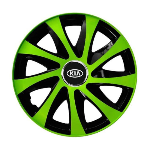 Set 4 capace roti extra drift green R14 Compatibil Cu Kia