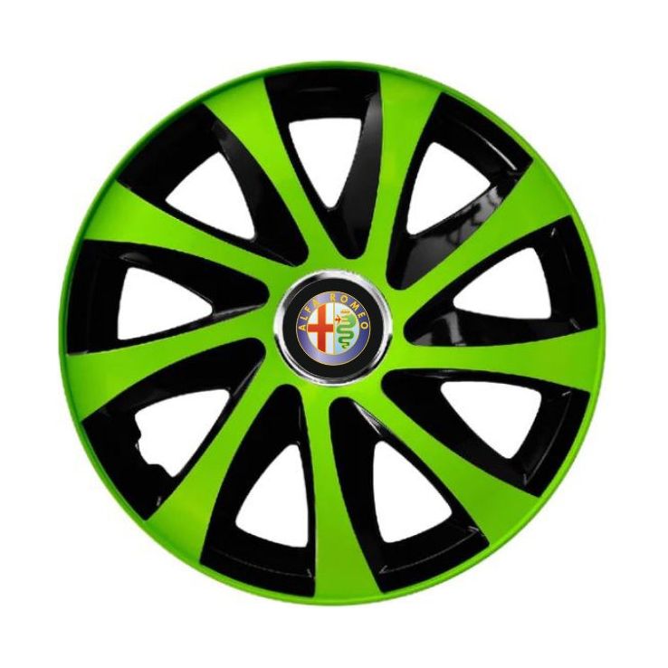 Set 4 capace roti Extra drift green R15 Compatibil Cu Alfa Romeo