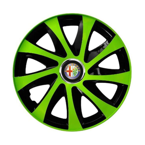 Set 4 capace roti Extra drift green R15 Compatibil Cu Alfa Romeo