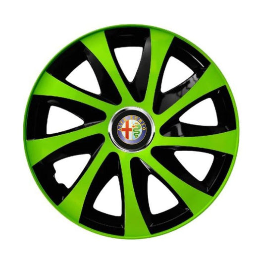 Set 4 capace roti Extra drift green R15 Compatibil Cu Alfa Romeo