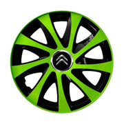 Set 4 capace roti Extra drift green R15 Compatibil Cu Citroen